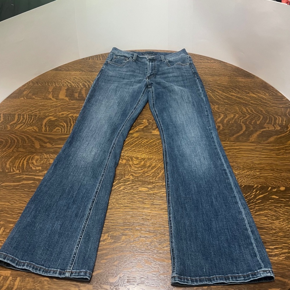 Aeropostale High Rise Flare Jeans Womens 6 Reg Blue Denim Medium Wash